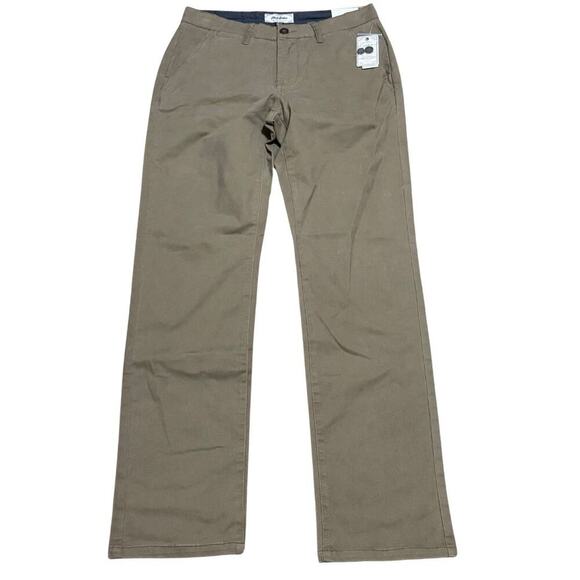 FLAG & ANTHEM Mens Portland Relaxed Stretch Chino Khaki Pants NWT 30W 34L - Picture 1 of 7